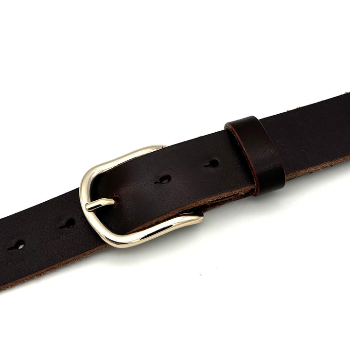 Dornschließe 35 mm Gold glänzend – Hochwertige Wechselschließe für Druckknopfgürtel