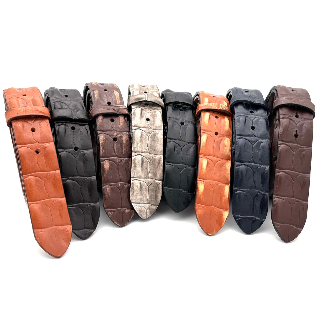 Neue Krokoprägung <br>40mm Wechselgürtel