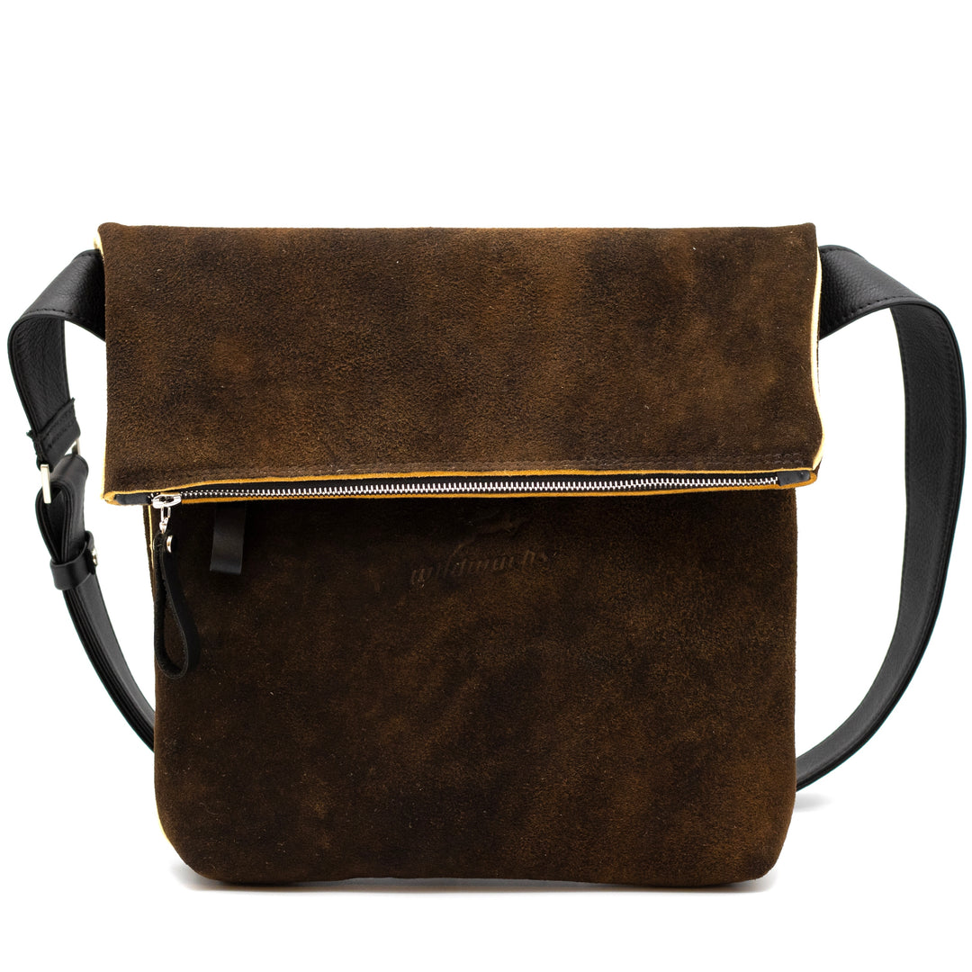 Überschlagtasche M  <br>Hirschleder