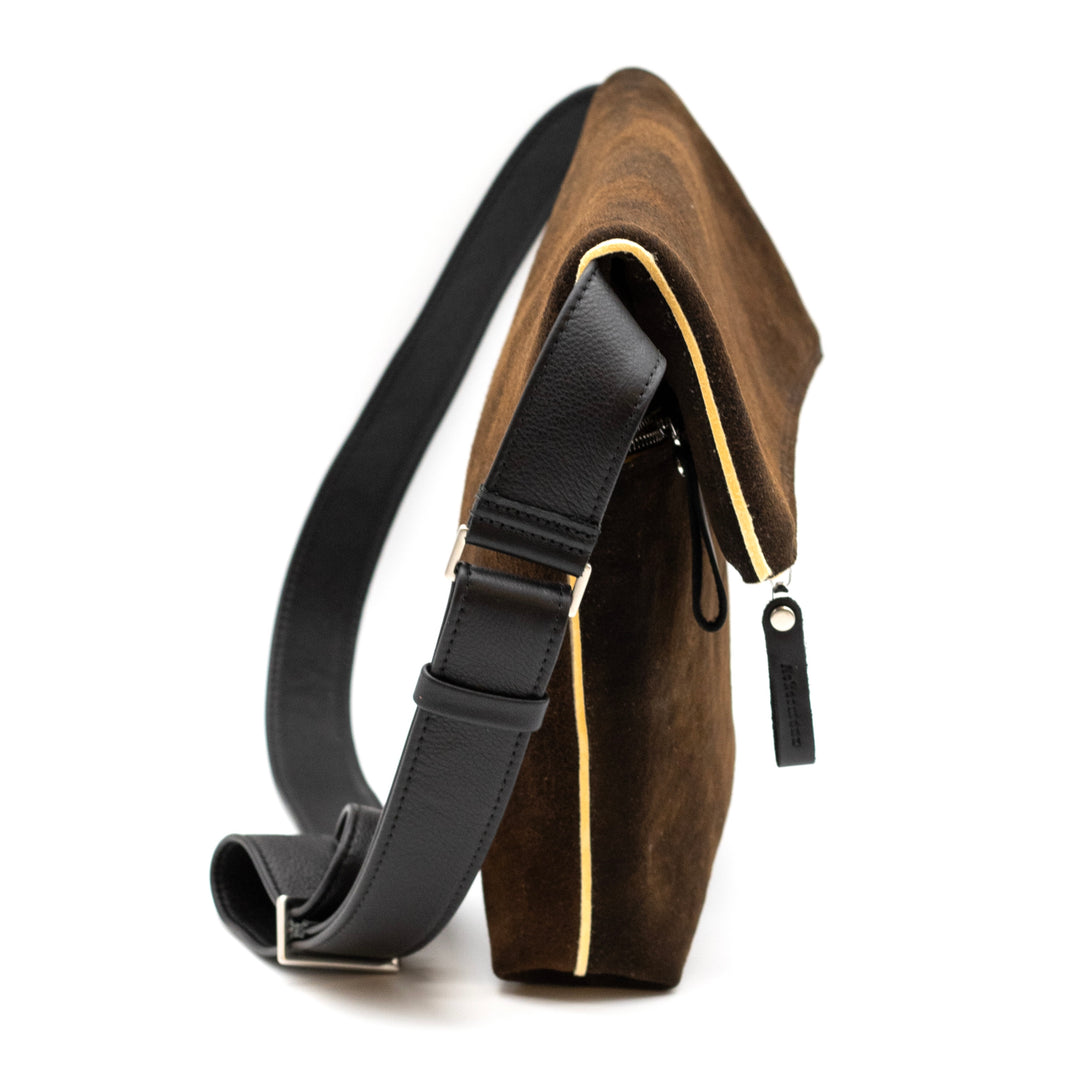 Überschlagtasche M  <br>Hirschleder