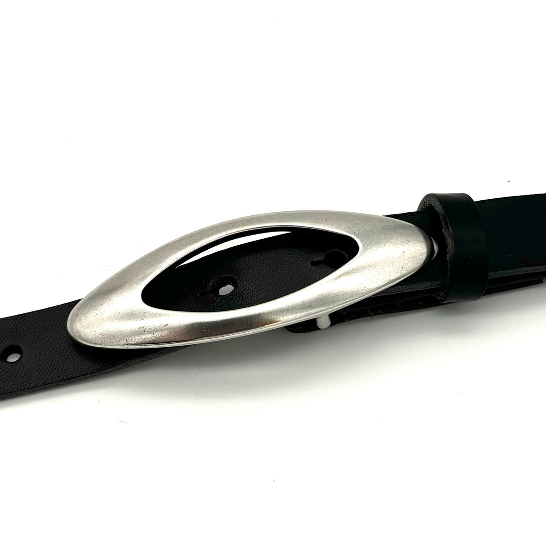 Buckle 20mm in Silber mit Blatt-Motiv