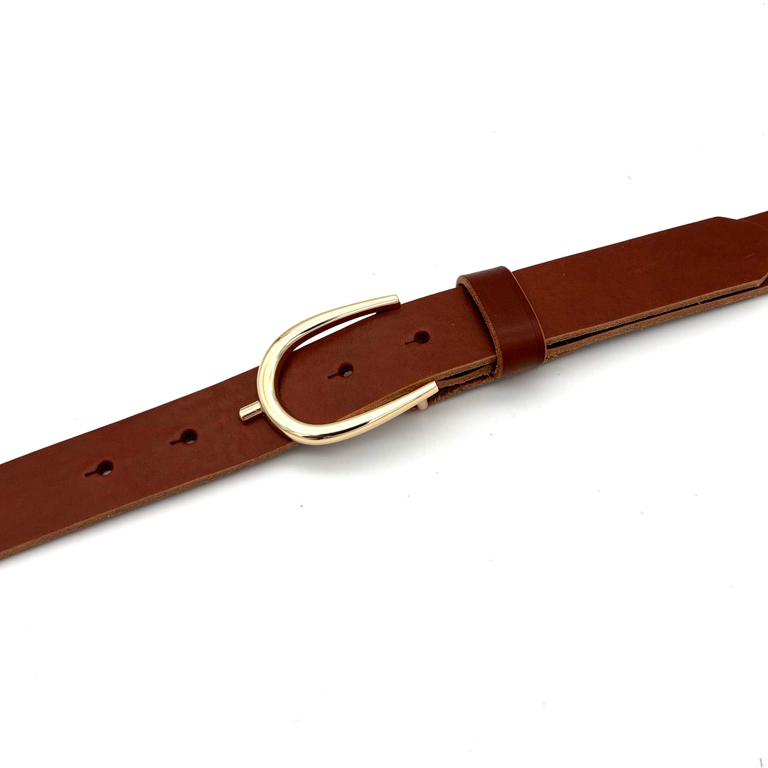 Detailansicht der Buckle 30 mm in Gold mit glänzender Oberfläche aus Zinkdruckguss