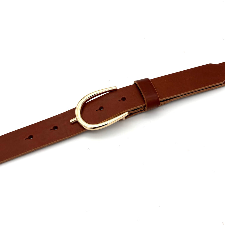 Detailansicht der Buckle 30 mm in Gold mit glänzender Oberfläche aus Zinkdruckguss