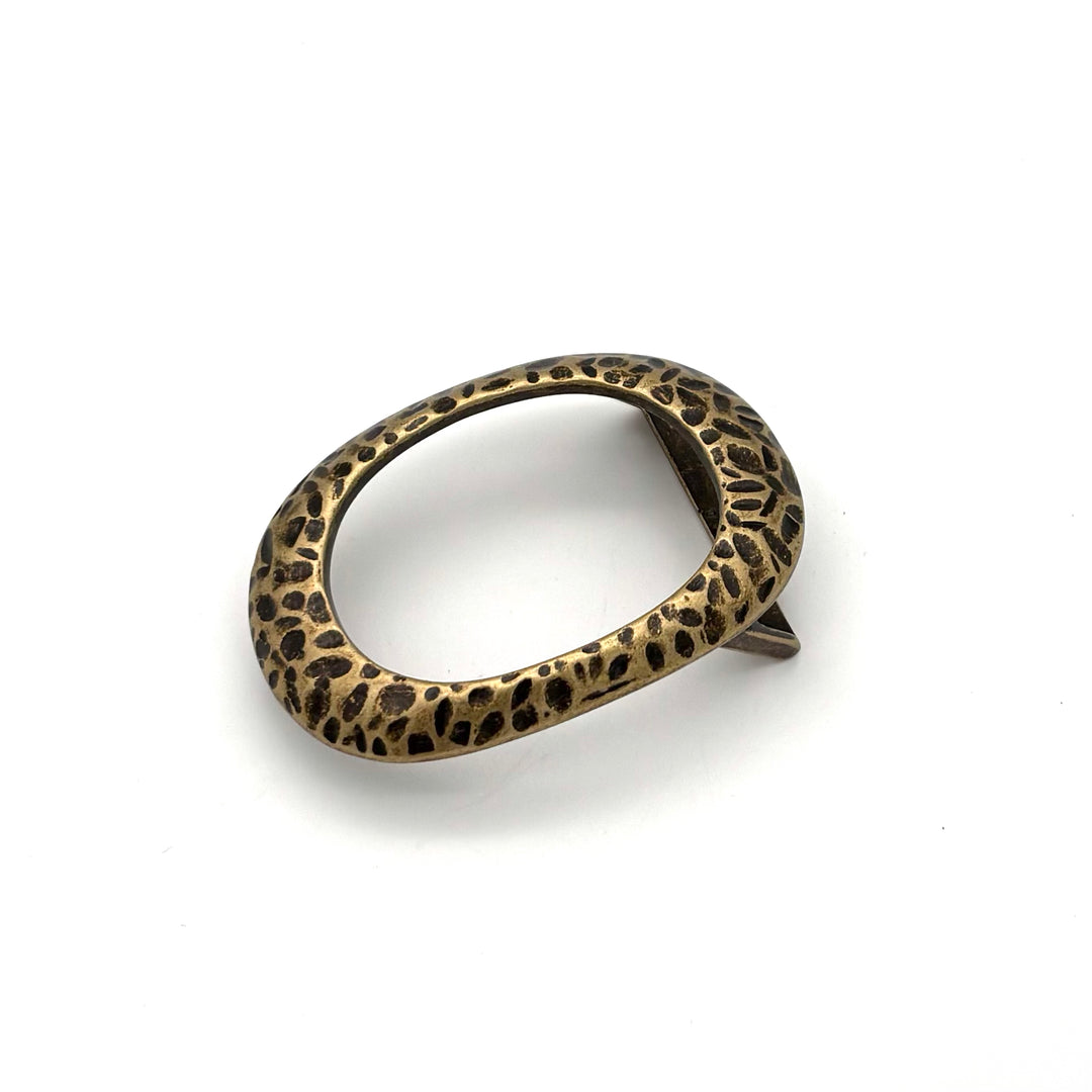 Buckle 40 mm Altgold matt für 40-mm-Druckknopfgürtel