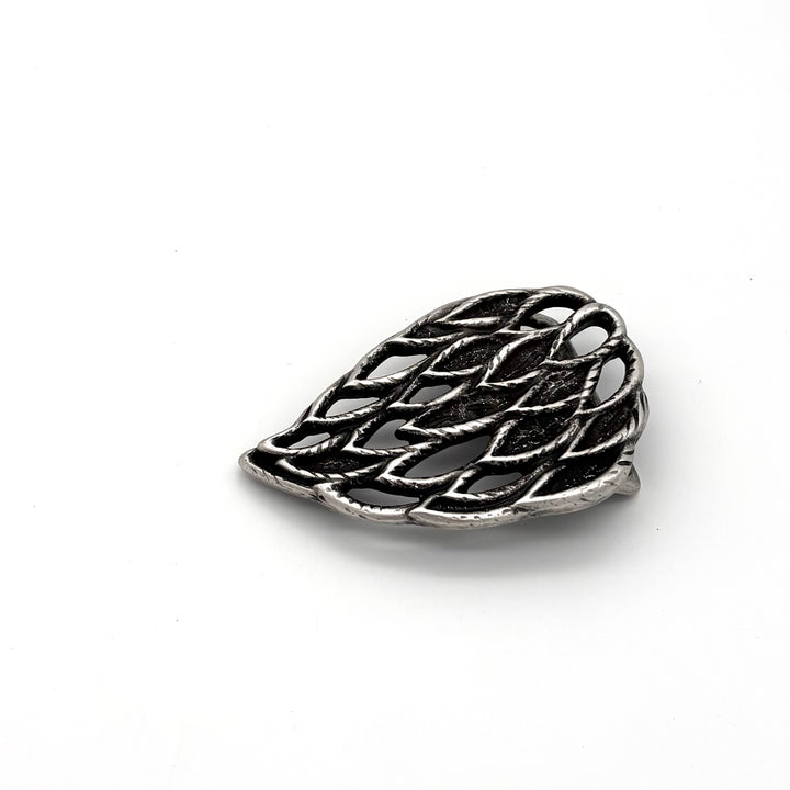 Buckle 40mm in Altsilber teilweise geschwärzt