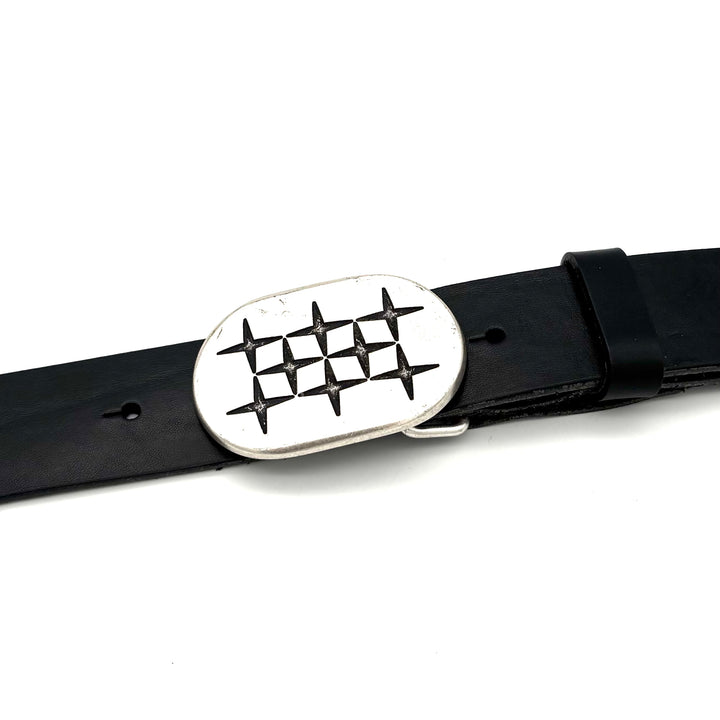 Detailansicht Buckle 40 mm Altsilber matt aus Zinkdruckguss mit matter Oberfläche
