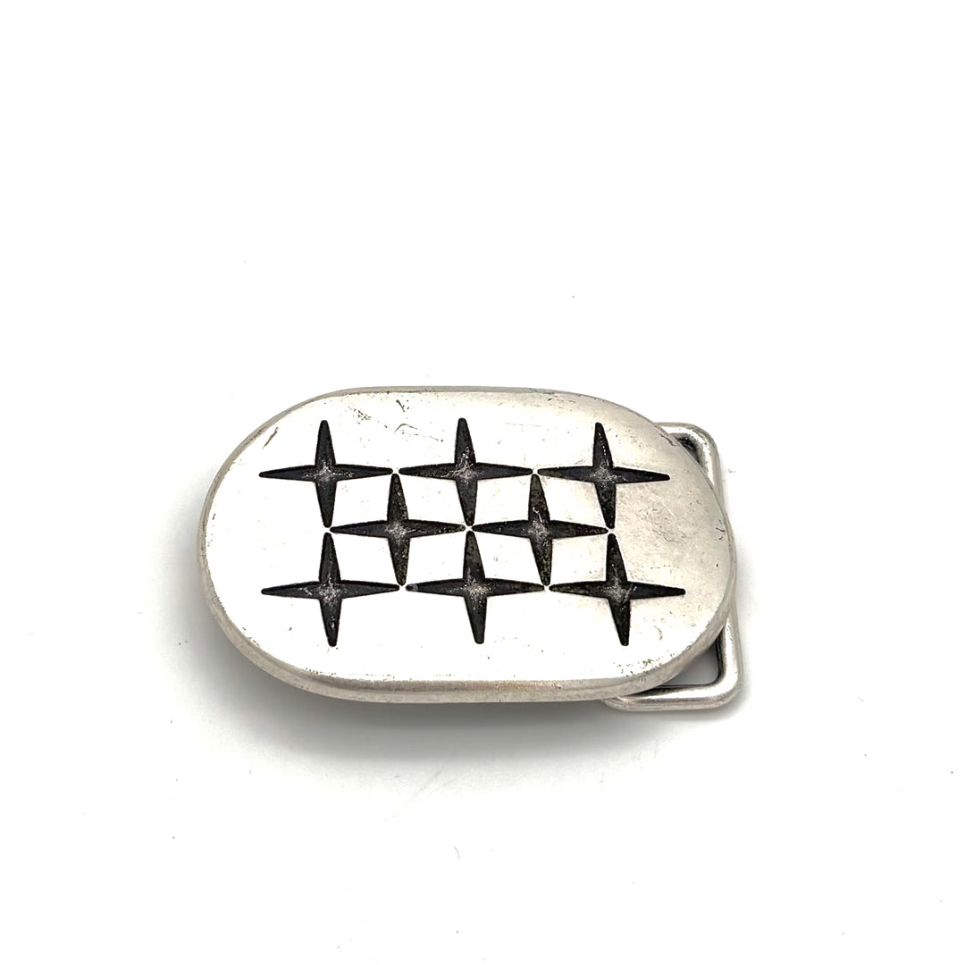 Buckle 40 mm Altsilber matt für 40 mm Druckknopfgürtel Vorderansicht