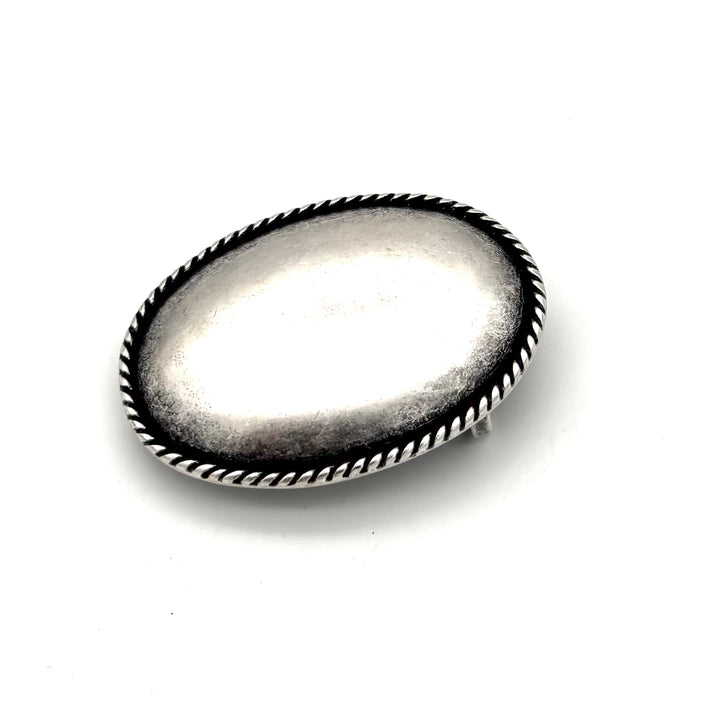 Buckle 40 mm Altsilber Motiv-Gürtelschließe für 40 mm Druckknopfgürtel Vorderansicht