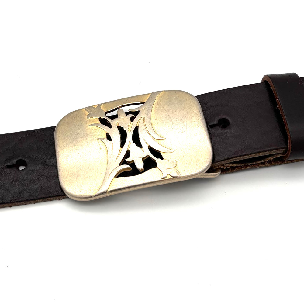 Detailansicht Buckle 40 mm Gold matt aus Zinkdruckguss mit matter Oberfläche