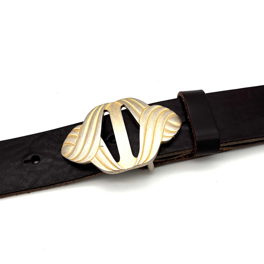 Detailansicht Buckle 40 mm Gold matt aus Zinkdruckguss mit matter Oberfläche