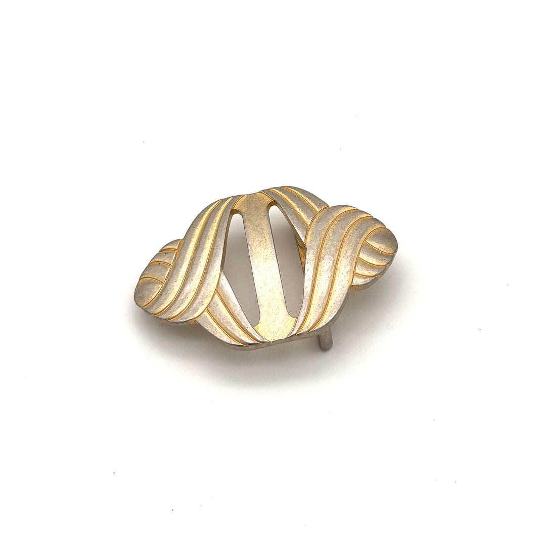 Buckle 40 mm Gold matt für 40 mm Druckknopfgürtel Vorderansicht