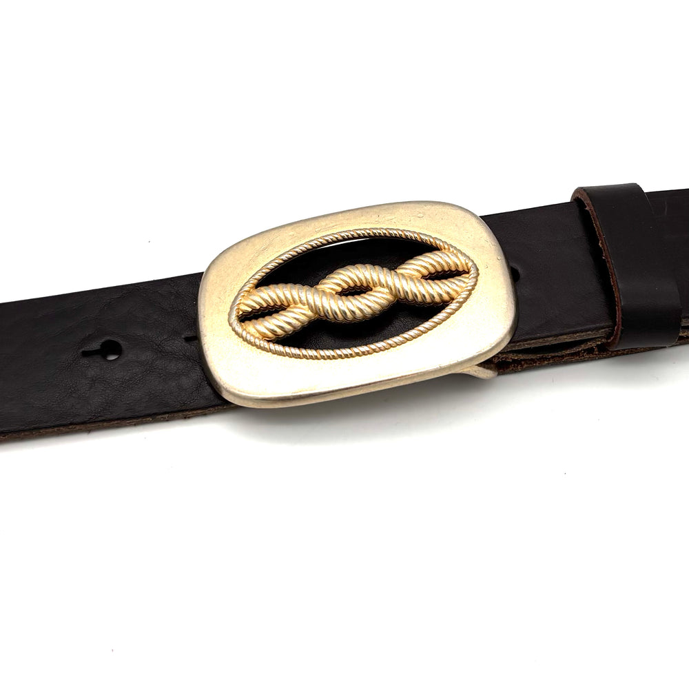 Detailansicht Buckle 40 mm Gold matt aus Zinkdruckguss mit matter Oberfläche