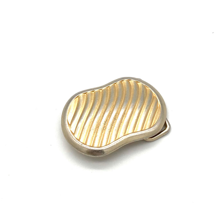 Buckle 40mm mit Kragenechsen-Motiv in Gold