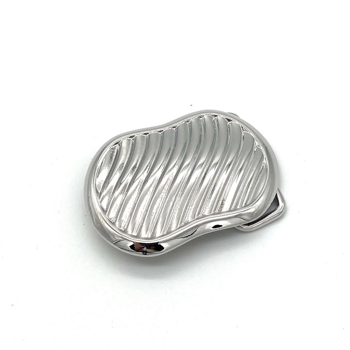 Buckle 40mm mit Kragenechsen-Motiv in Silber