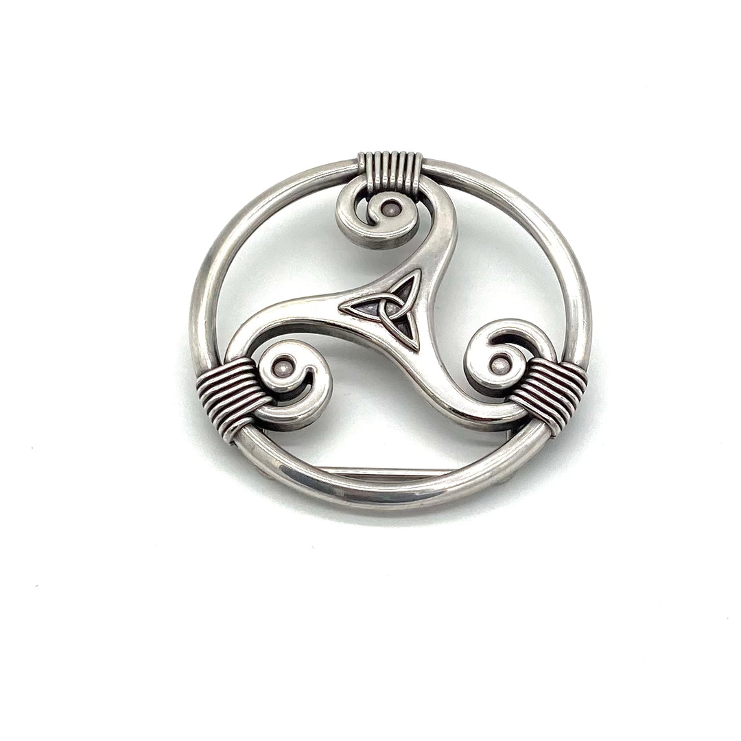 Buckle 40mm Reifen mit Bummerrang in Silber