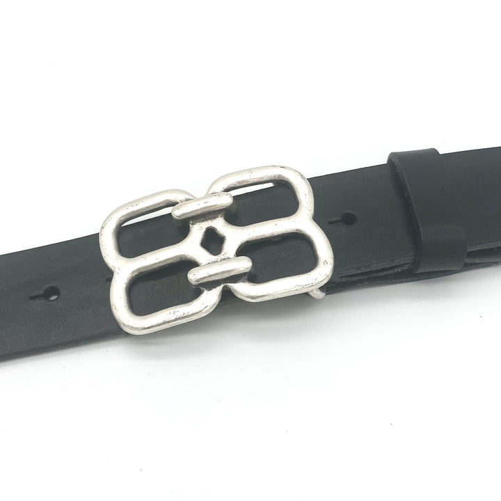 Versilberte Buckle Gürtelschließe für 40 mm Riemen