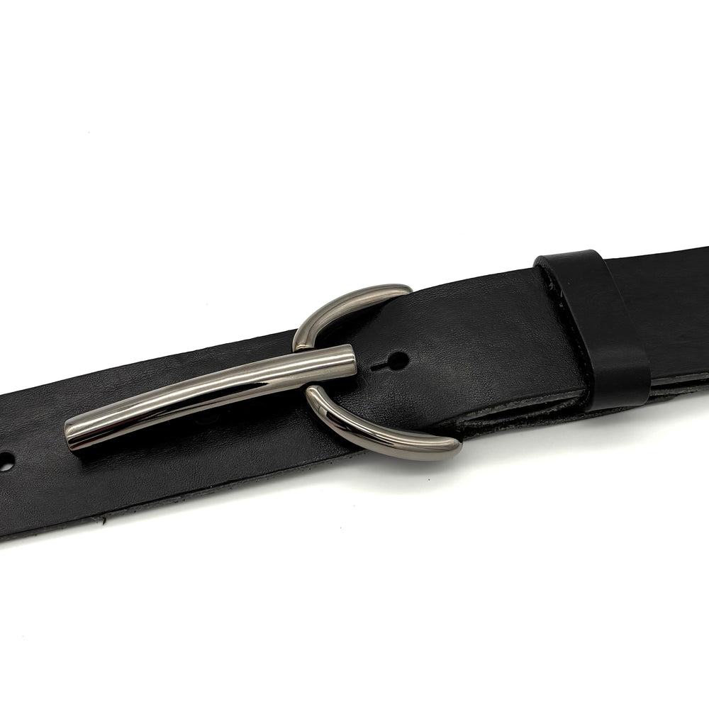 Geschwärzte Gürtelschließe 40mm als Motiv-Buckle