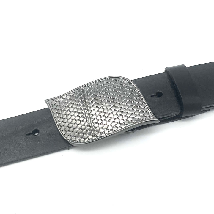 Schwarze Buckle Gürtelschließe für 40 mm Riemen