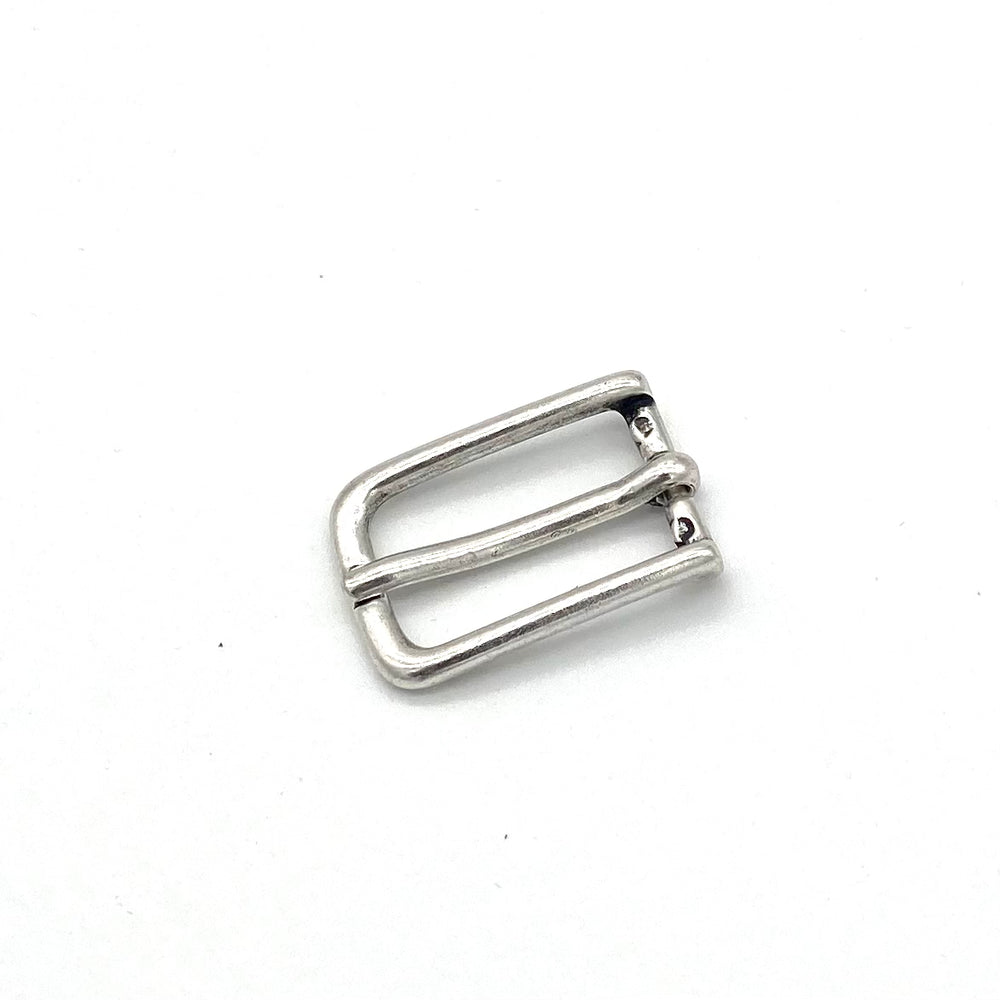 Dornschließe 20mm Silber matt aus massivem Messing