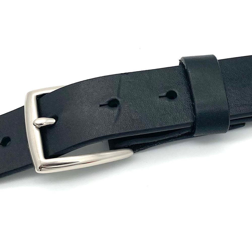 Edelstahlfarbene Wechselschließe 30mm für Gürtelriemen