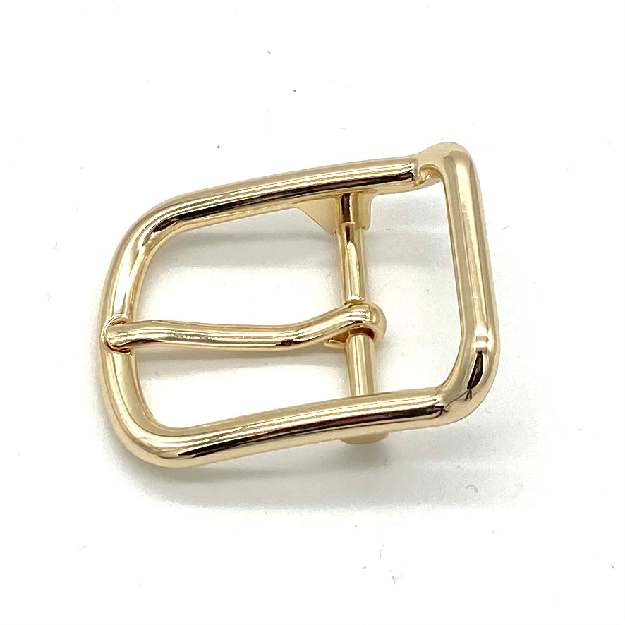 Goldene Dornschließe 30mm mit glänzender Oberfläche