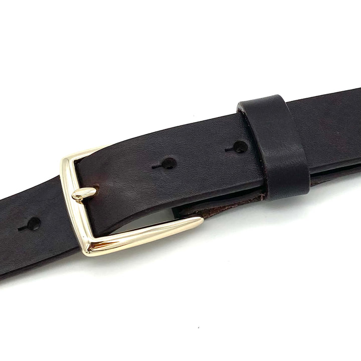 Dornschließe 30mm Gold poliert für Druckknopfgürtel
