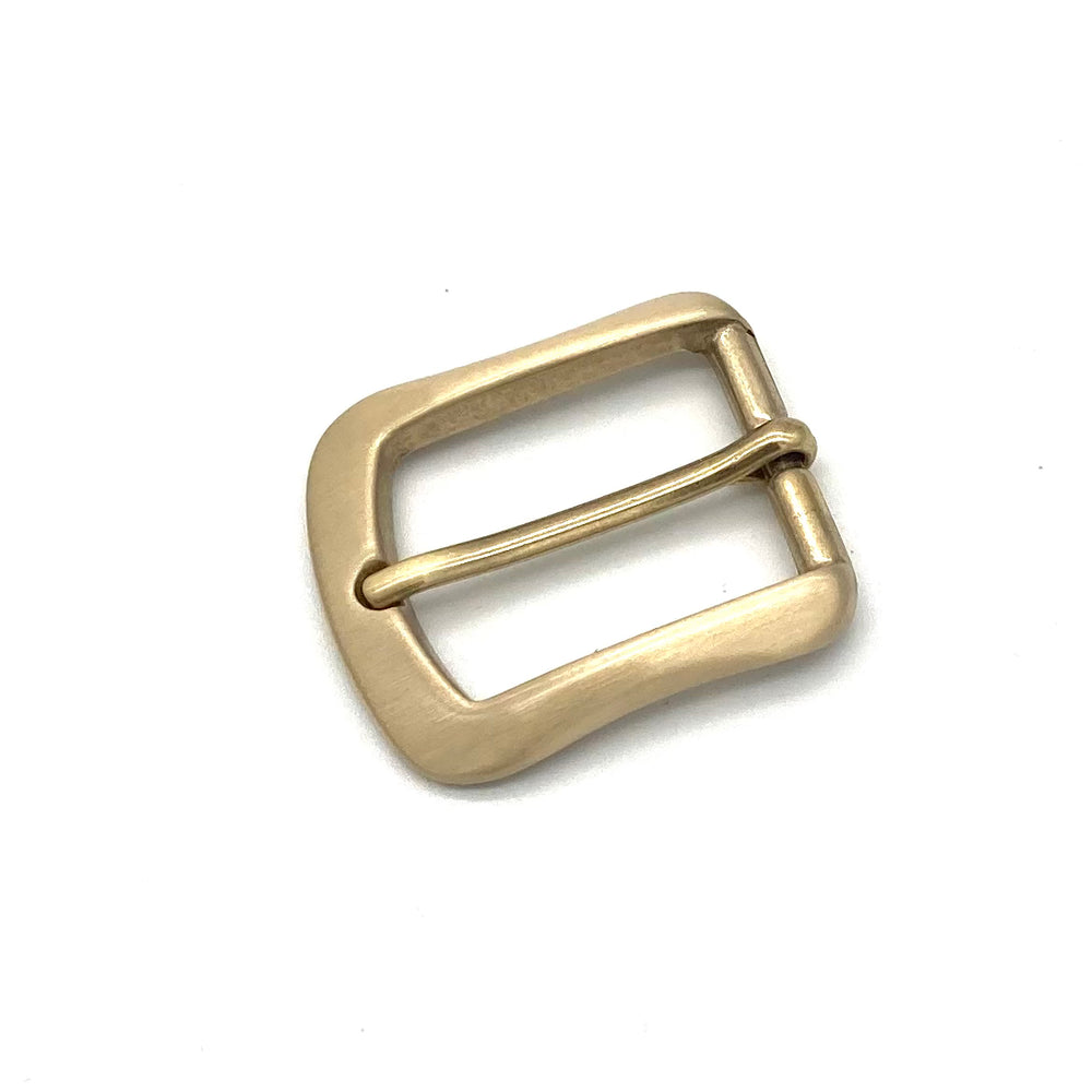 Dornschließe 30mm Gold satiniert aus massivem Messing