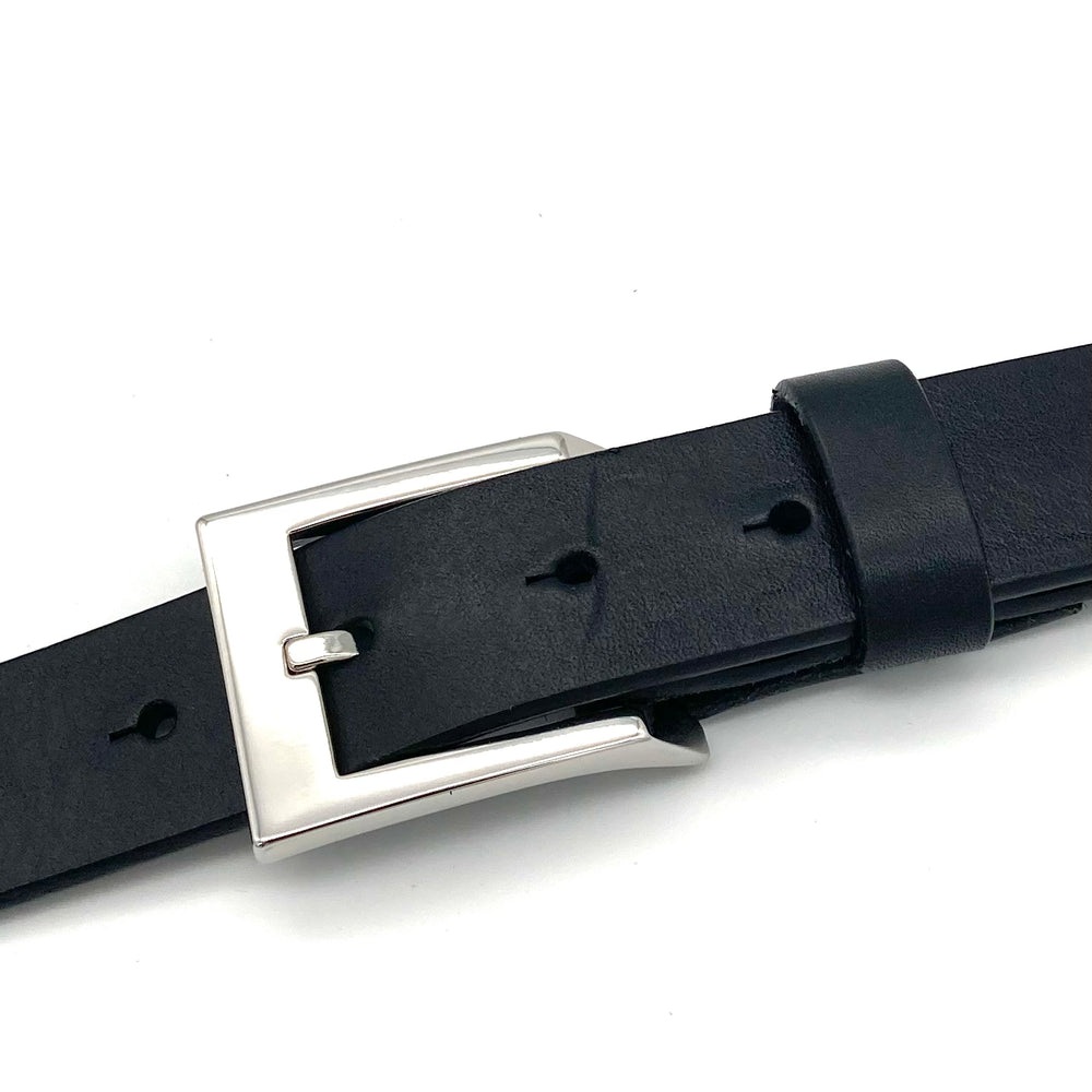 Silberne Wechselschließe 30mm für Gürtelriemen