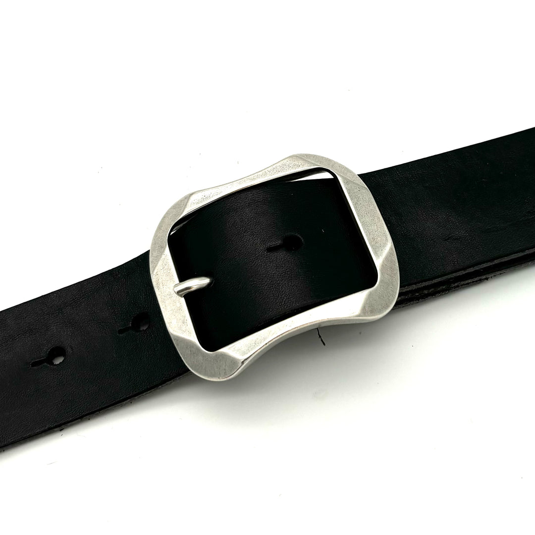 Dornschließe 40mm Altsilber mit matter Oberfläche