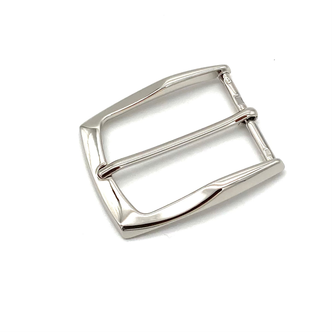 Dornschließe 40mm Edelstahl glänzend für Druckknopfgürtel
