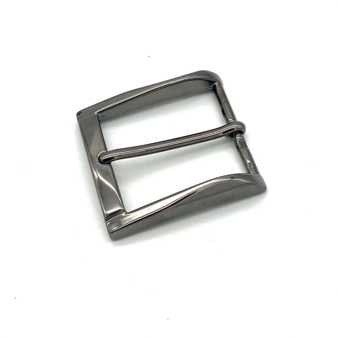 Dornschließe 40mm geschwärzt glänzend für Druckknopfgürtel