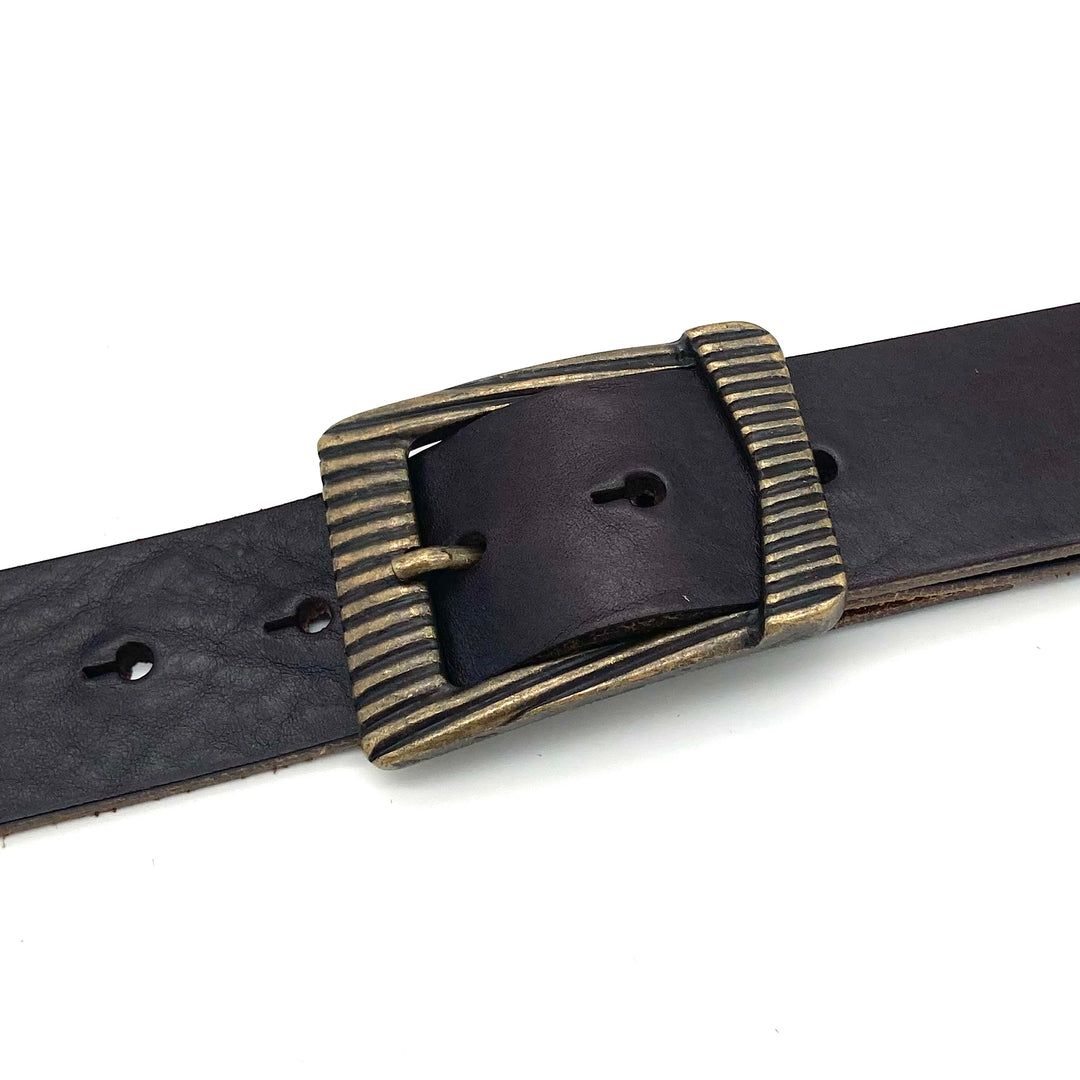 Dornschließe 40 mm Gold geschwärzt matt