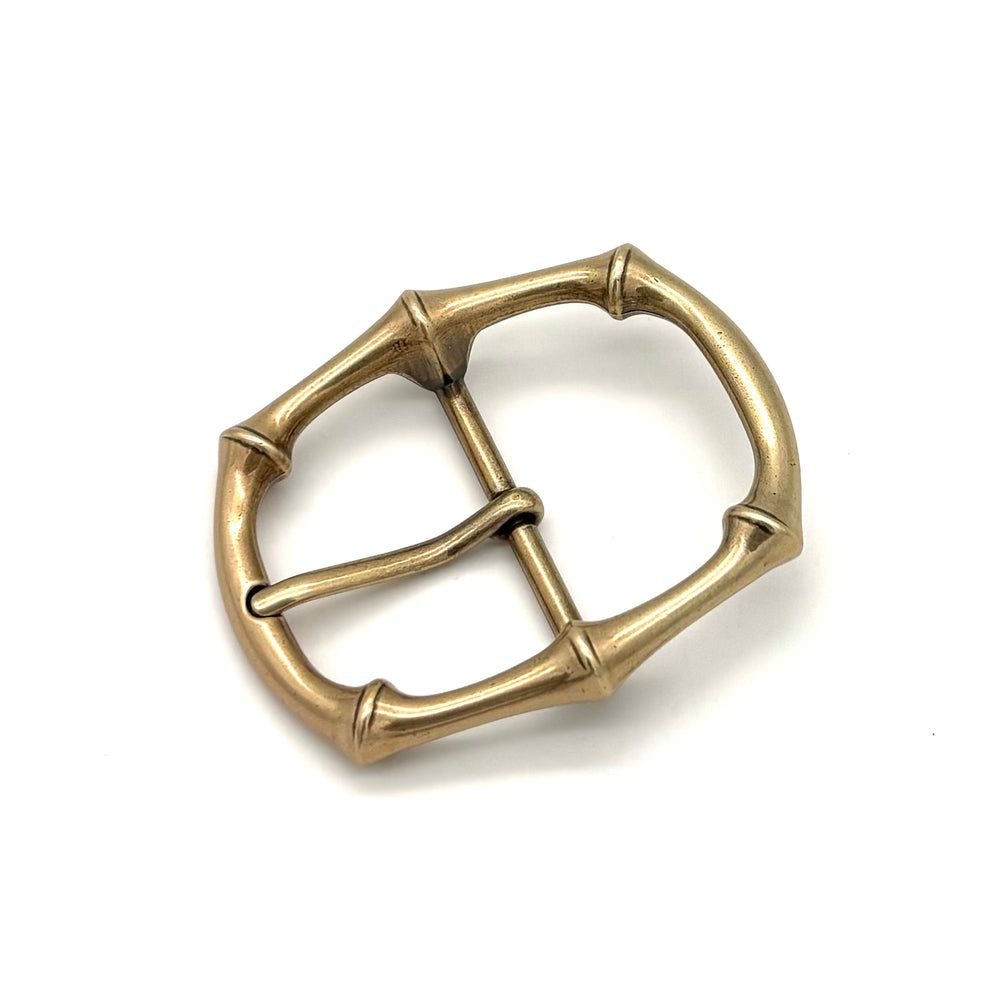 Dornschließe 40 mm Gold matt als geschlossene Wechselschließe für Druckknopfgürtel