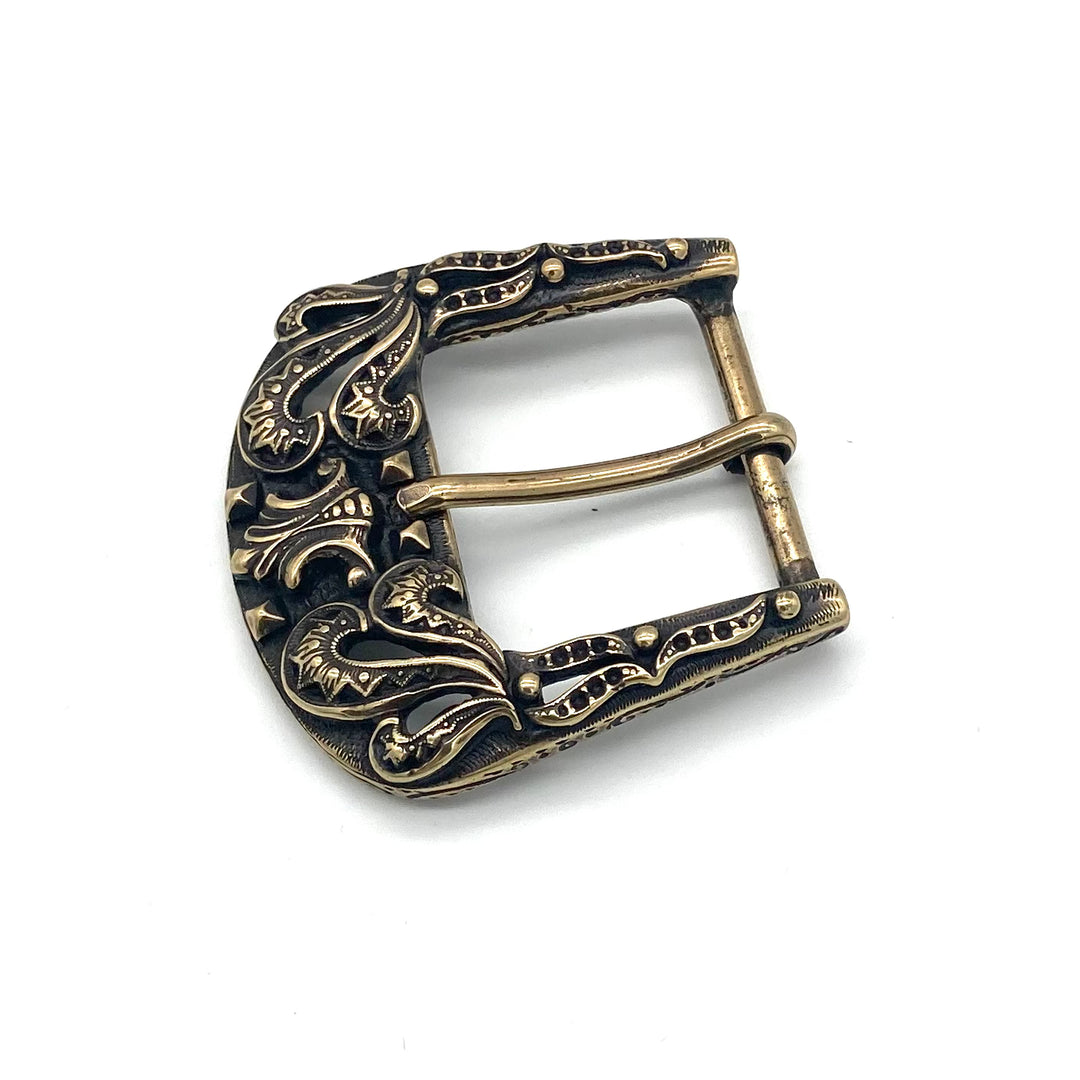 Dornschließe 40mm in gold geschwärzter matter Oberfläche