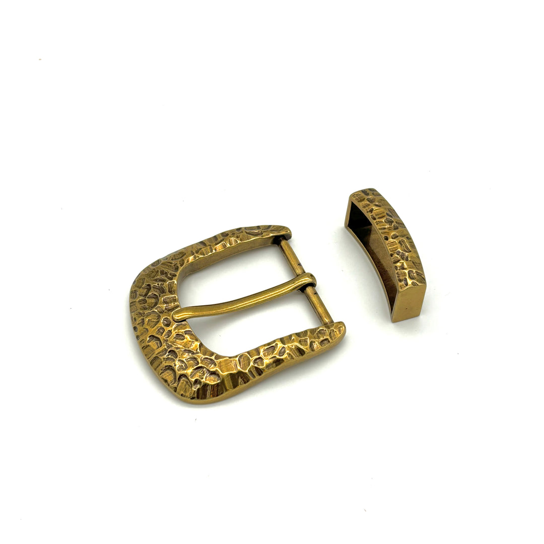 Dornschließe 40mm Gold mit Metallschlaufe