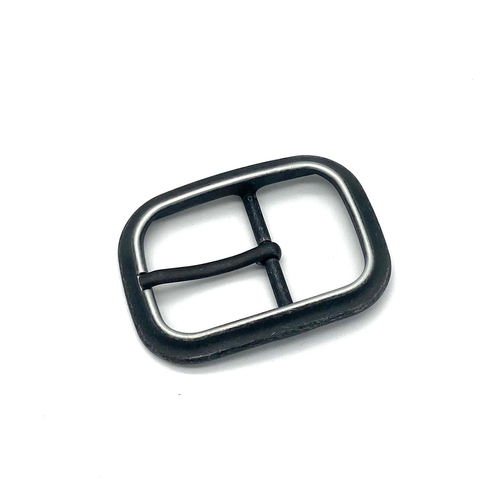 Dornschließe 40mm Schwarz-Silber matt