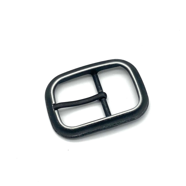 Dornschließe 40mm Schwarz-Silber matt