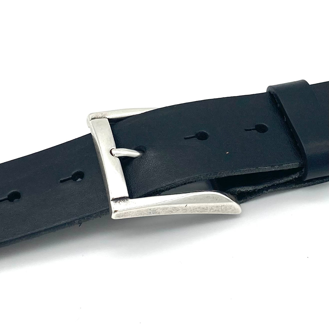 Dornschließe 40mm Silber matt für Druckknopfgürtel