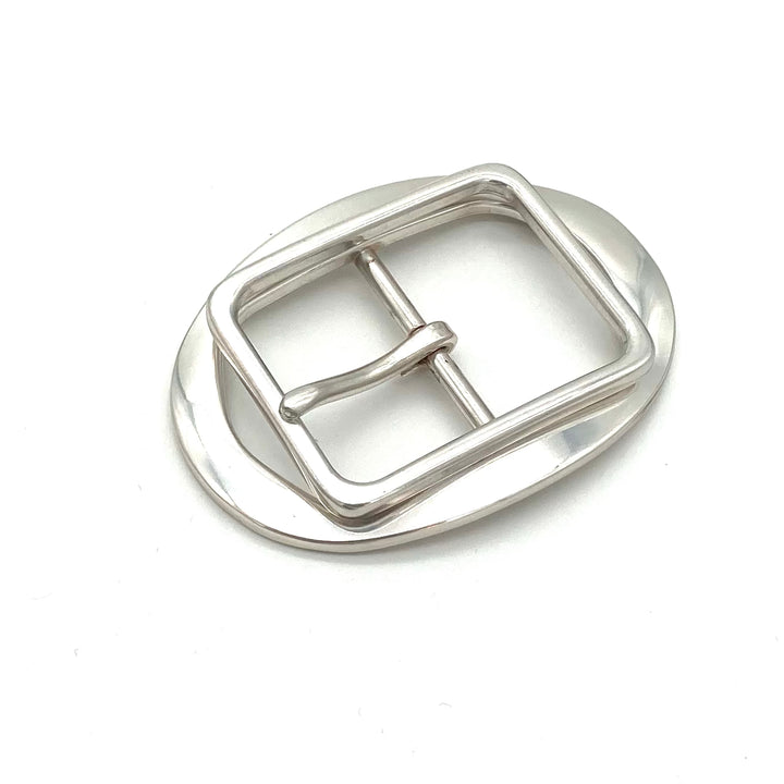 Geschlossene Dornschließe 40 mm in Silber
