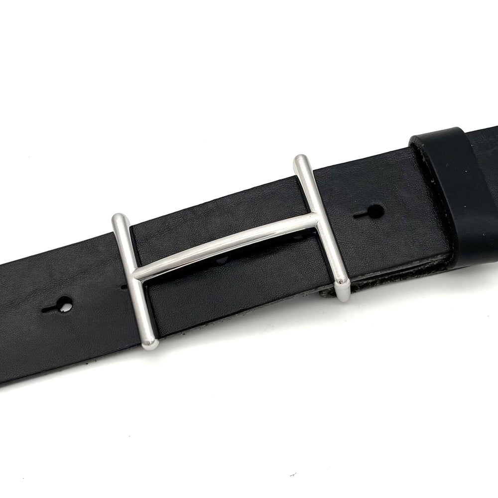 Gürtelschließe 40mm mit Buchstabenmotiv H
