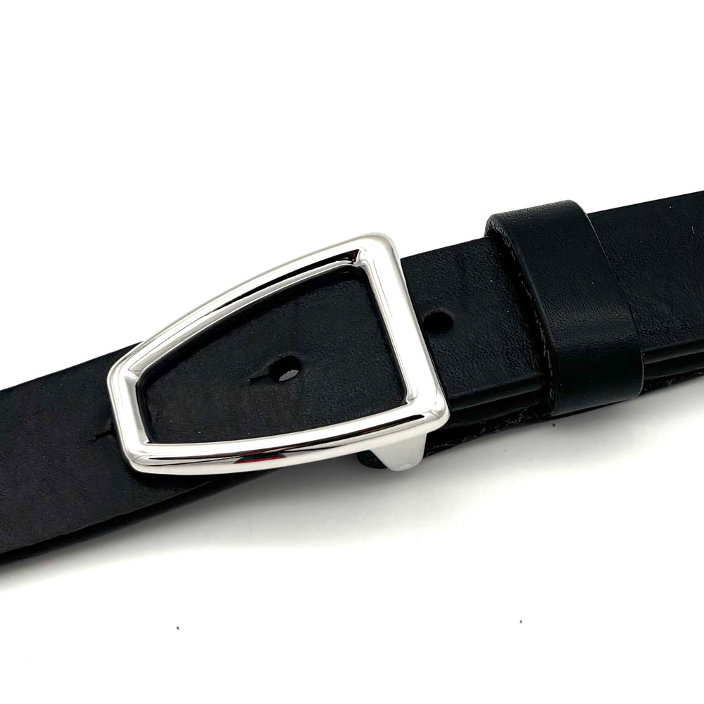 Detailansicht der Gürtelschließe Buckle 30 mm in Silber mit glänzender Oberfläche