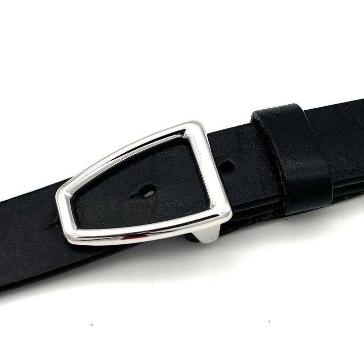 Detailansicht der Gürtelschließe Buckle 30 mm in Silber mit glänzender Oberfläche