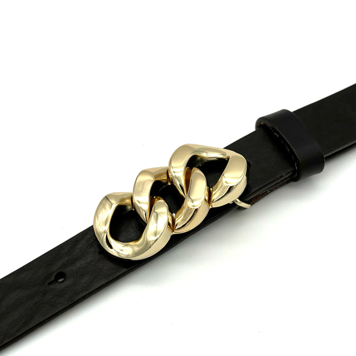 Kette Buckle 30mm Gold mit glänzender Oberfläche