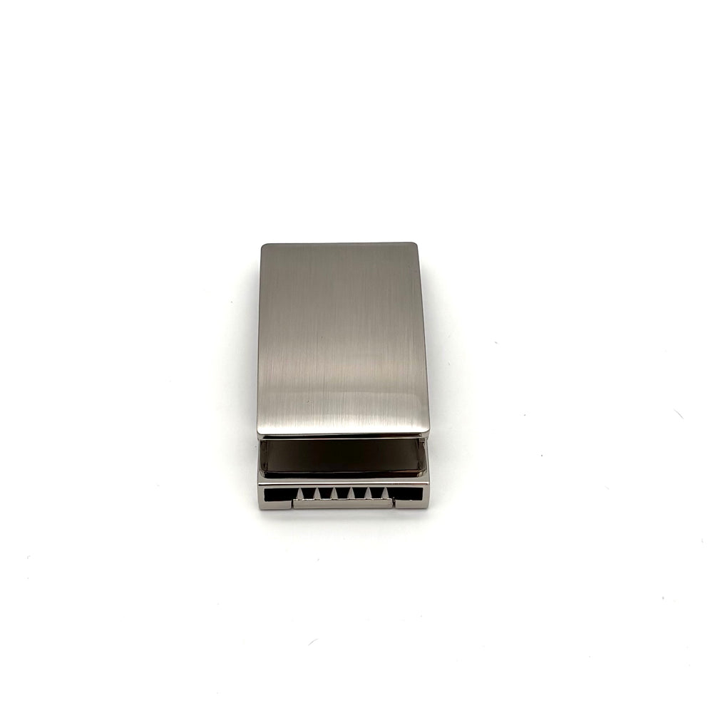Klemmschließe 35mm Silber satiniert für Gürtel