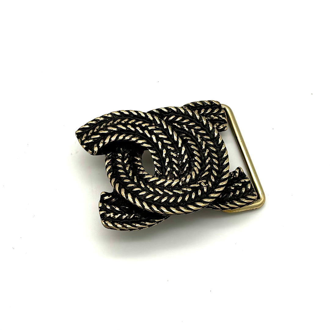 Knoten Gürtelschließe 40mm in Gold