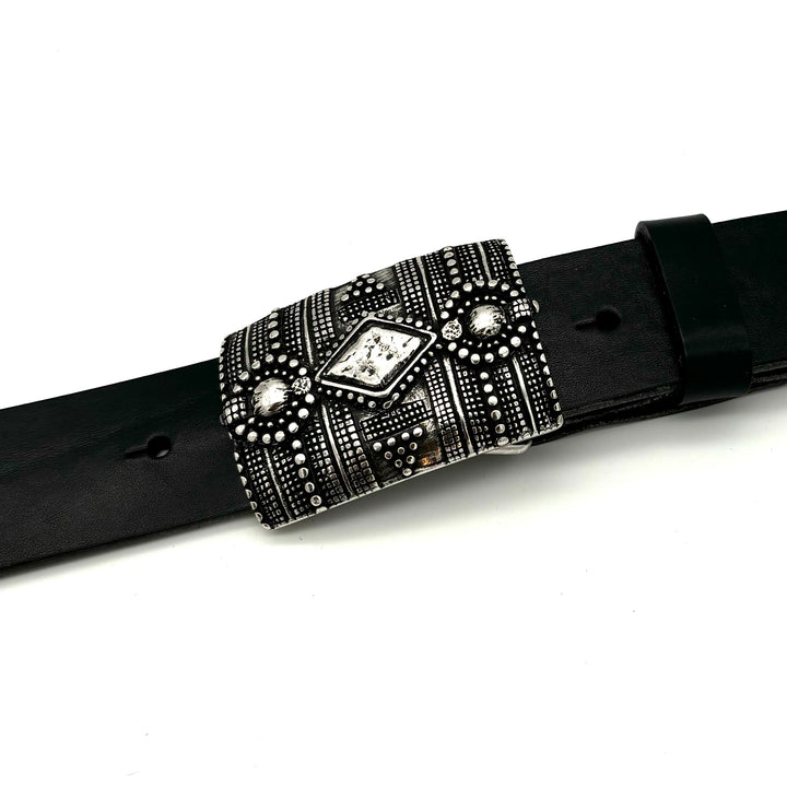 Knoten Gürtelschließe 40mm Silber