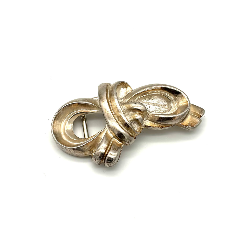 Schleife Buckle 30mm Altgold mit mattem Finish