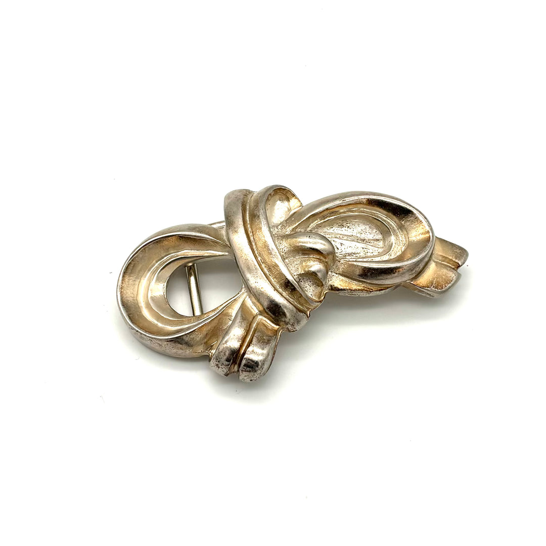 Schleife Buckle 30mm Altgold mit mattem Finish