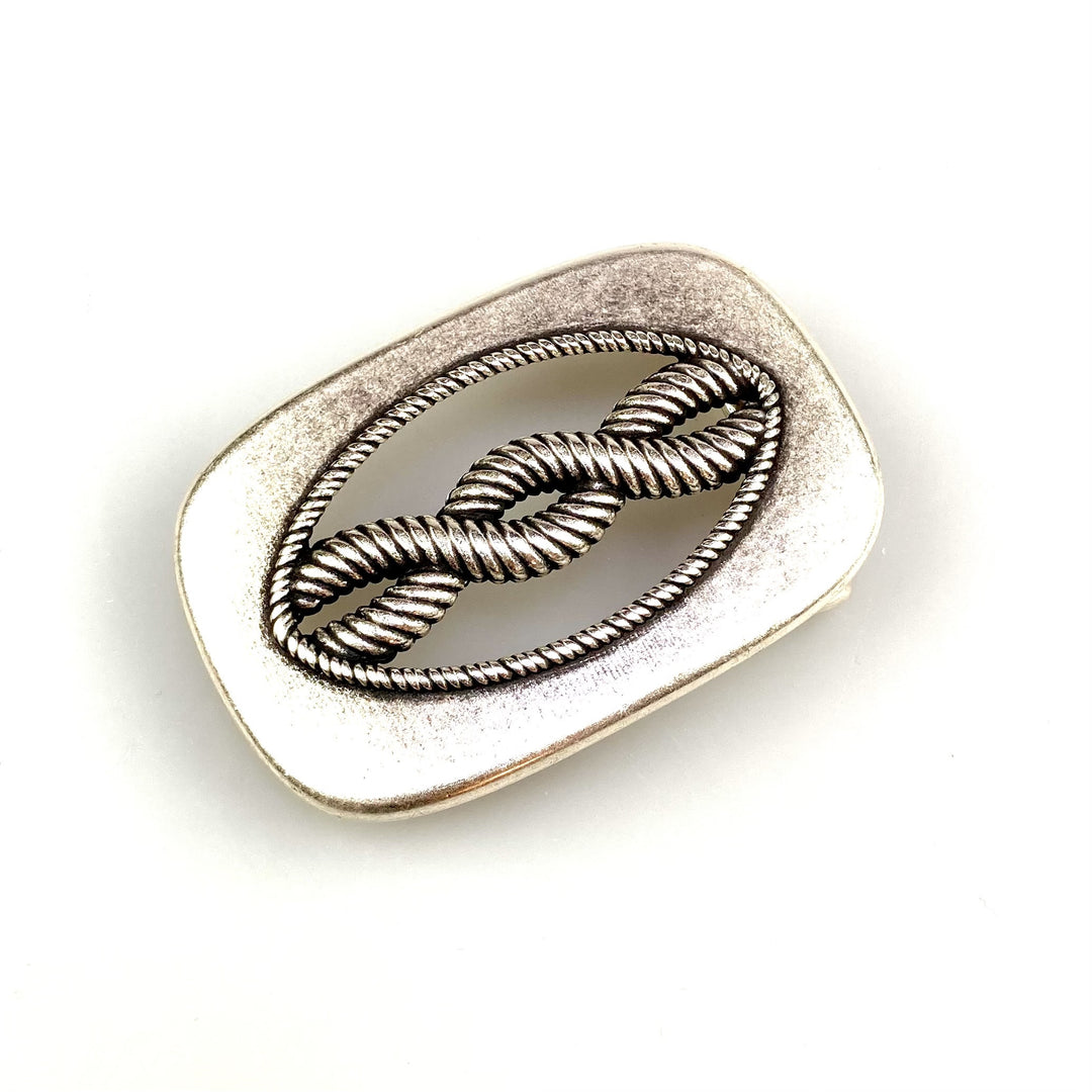 Buckle Seile geflochten 40 mm in Englisch Silber